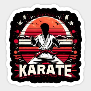 Karate Fighter Sticker